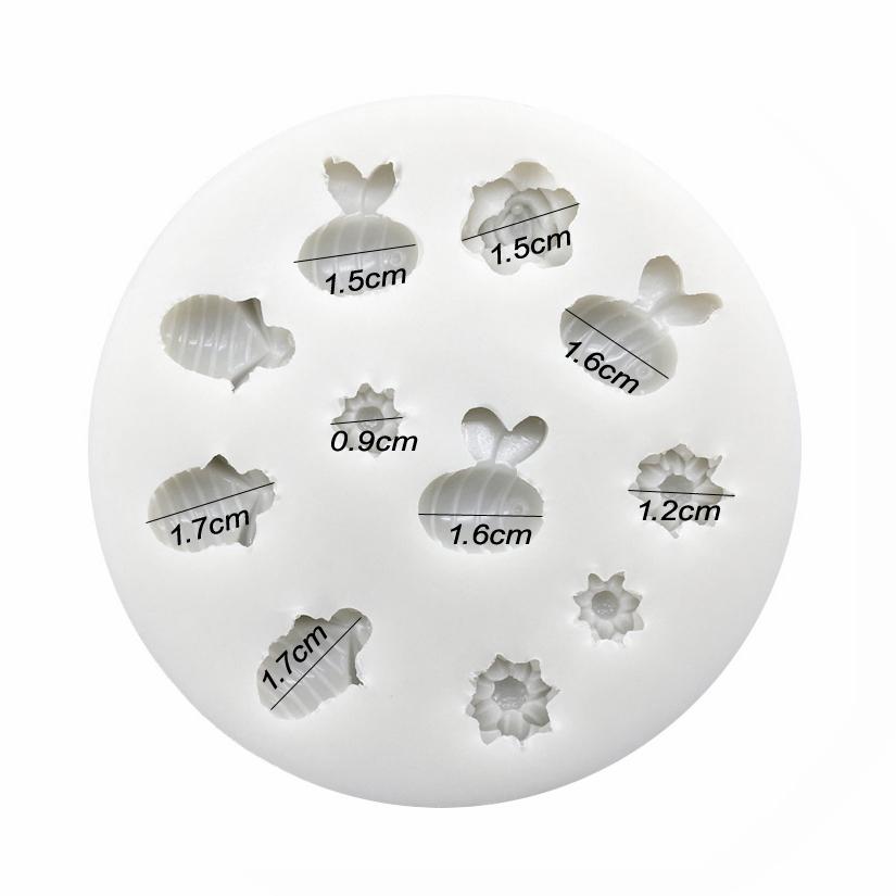 Силиконовая форма для помадки, шоколадного торта, желе, силиконовые инструменты для декорирования пчелиного цветка