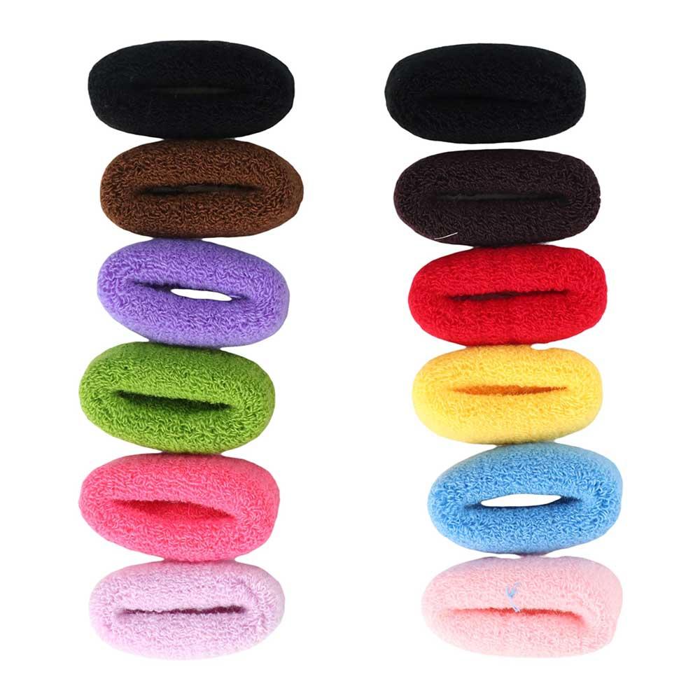 Women Accessories Wide 12Pcs/Set Elastic Thick Rubber Band Hair Ring Ring Rope Ponytail Holder
