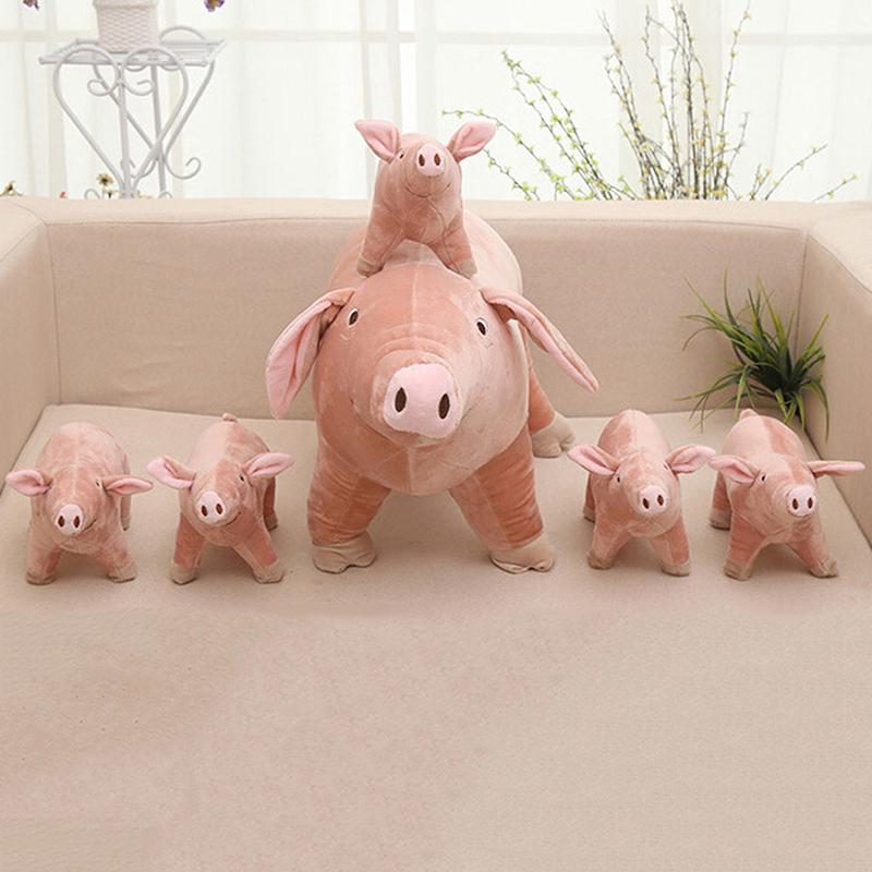 1шт 25см милый мультфильм свинья плюшевая игрушка чучело свинья для детского подарка