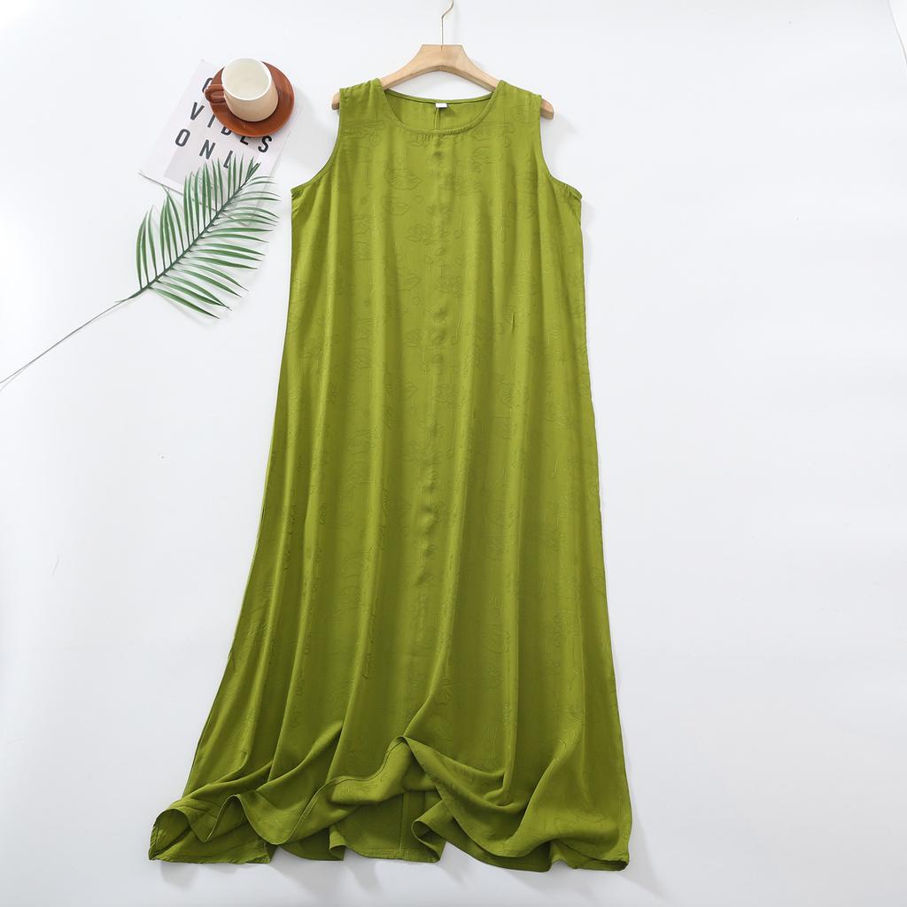 Хлопок Шелк Женский Топ Топ Повседневное Платье Хлопок Однотонные Тонкие Пляжные Платья