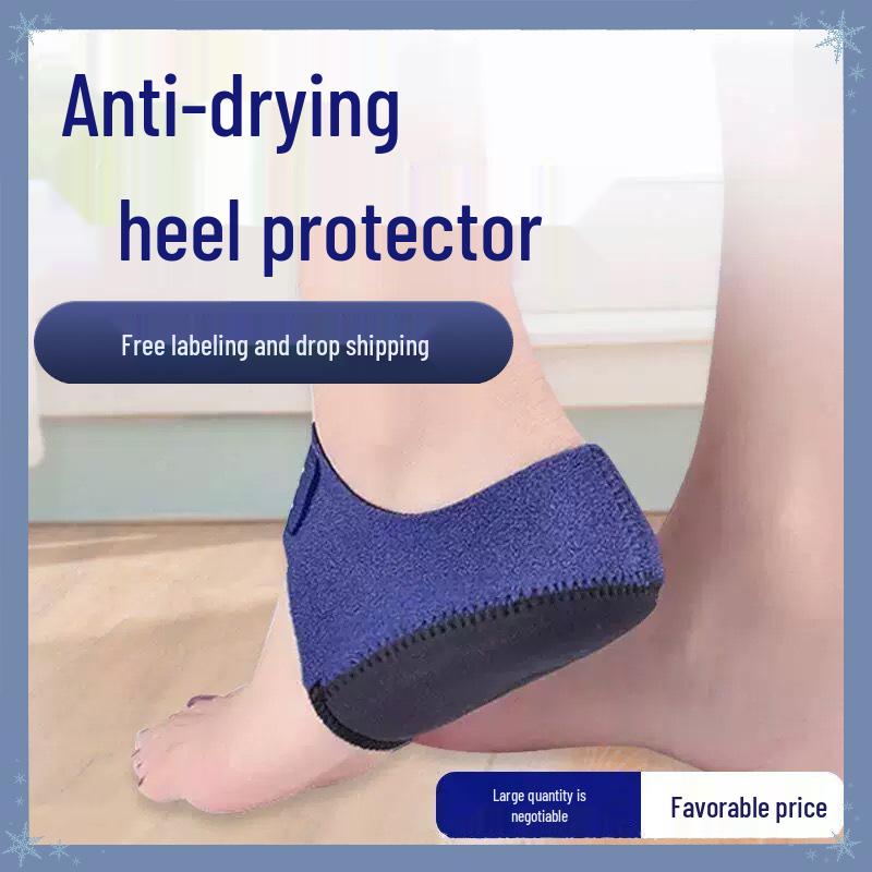 Silicone Heel Protector with Shock Absorption & Anti-Crack Gel Arch Support