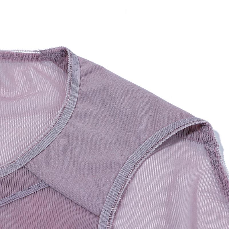 Aimer Women's GONGYU AM23A361 Lace Mesh Mid-Waist Boxer Briefs