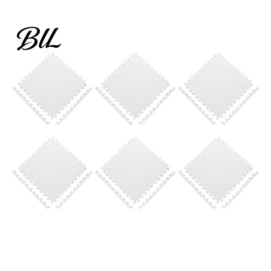 Gym Flooring Tiles 6Pcs Floor Mats, EVA Foam Puzzle Interlocking for Adjustable Room Cover Home Gym, Kids Play Areas, Kitchen Flooring, 11.8"