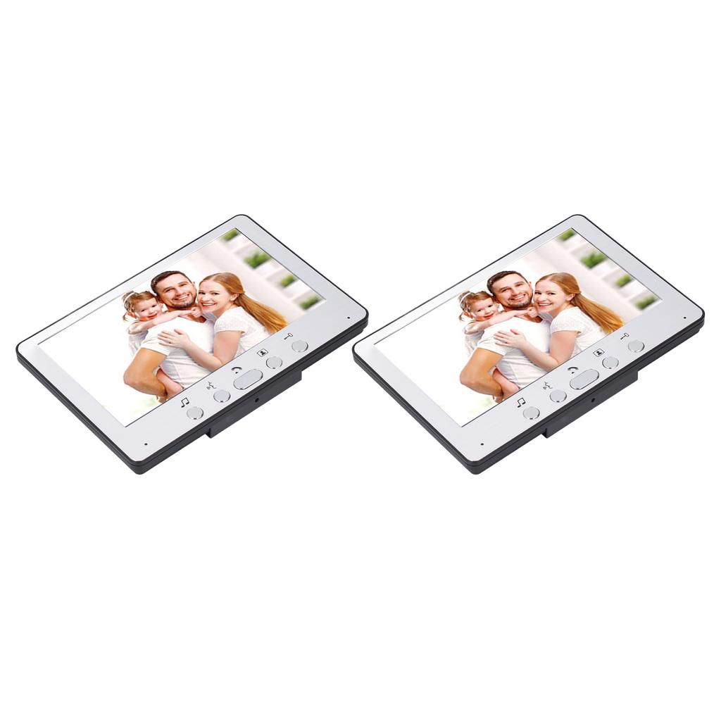 7-дюймовый видеодомофон с 2 дисплеями, водонепроницаемый, инфракрасный, ночное видение, удаленная разблокировка видео