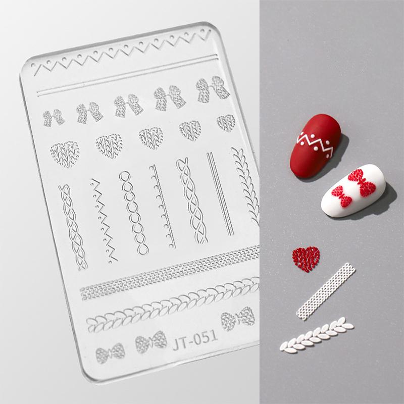 Силиконовая форма для абстрактного искусства с линиями граффити бабочки, для красоты, нейл-арта, сделай сам, ручной работы, форма силиконовая с любовным сердцем, свитером, клеткой