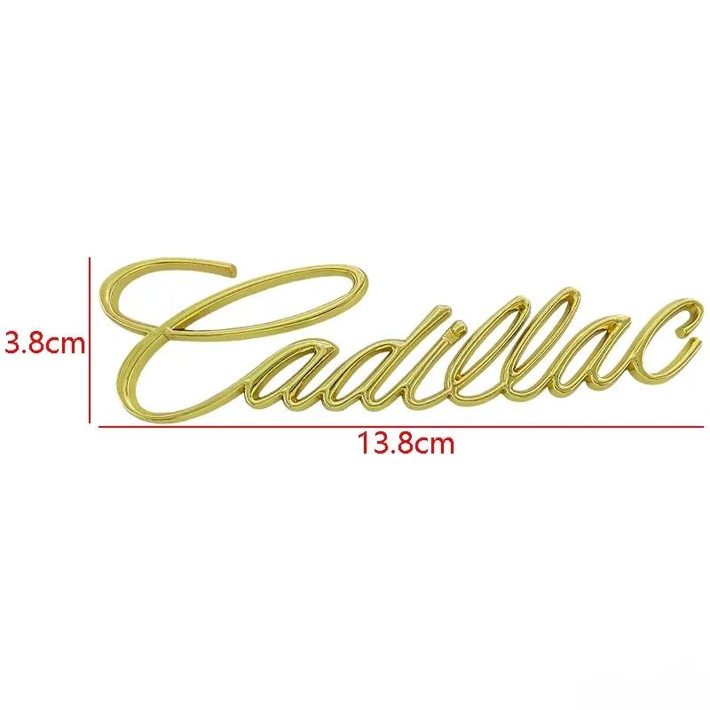 3D Metal Letter Car Tail Sticker Fender Side Trunk Badge For Cadillac Escalade ATS BLS CTS CT4 CT5 CT6 EXT STS SLS SLR SRX XLR AHI1