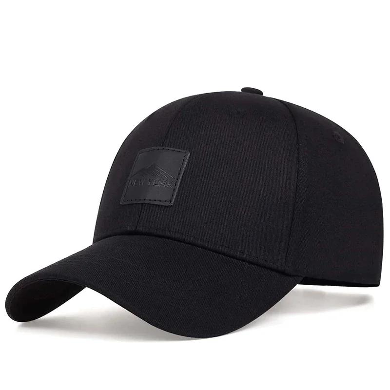 Baseball Label Leather York New Brand Latest Fresh Neutral Gender Women Men For Caps Adjustable Casual Hats Spring And Autumn Outdoor Sunscreen