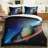 Пододеяльник Galaxy Universe King Queen Планета Космос Постельное белье Покрывало на одеяло Солнечная система Небо Полиэстер Чехол для одеяла