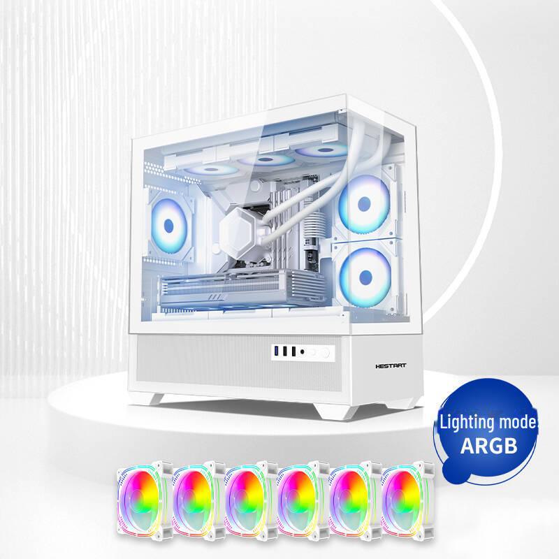 Корпус компьютера Cross-Border Gaming E-ATX с прозрачным стеклом и водяным охлаждением