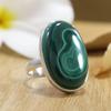Malachite Gemstone Ring, 925 Sterling Silver Ring, Bezel Ring, Unisex Ring, Handmade Ring, Gift For Her