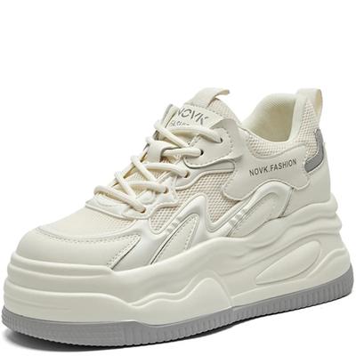 8,5 см новые женские кроссовки на платформе женская модная повседневная обувь женские кроссовки на толстой подошве вулканизированная обувь для женщин кроссовки для бега