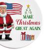 Рождественское украшение Трампа Сделай Рождество Великим Снова Подвесное украшение Плоский Акриловый Санта