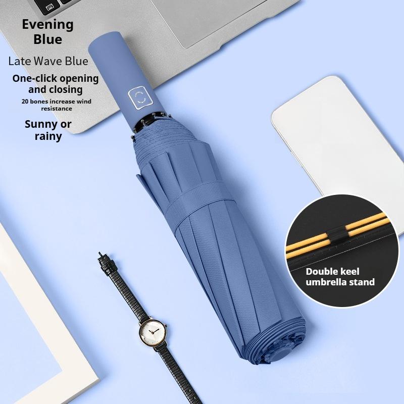 Полностью автоматический двойной большой зонт складной зонт от непогоды и дождя зонт от солнца зонт от солнца зонт 24 кости