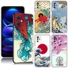 Japanese Wave Anime Dragon Tiger Black Phone Case For Xiaomi Redmi Note 10 11 11S 12 13 4G 8 9 11T Pro 5G Plus 8T 9S 10S 12S