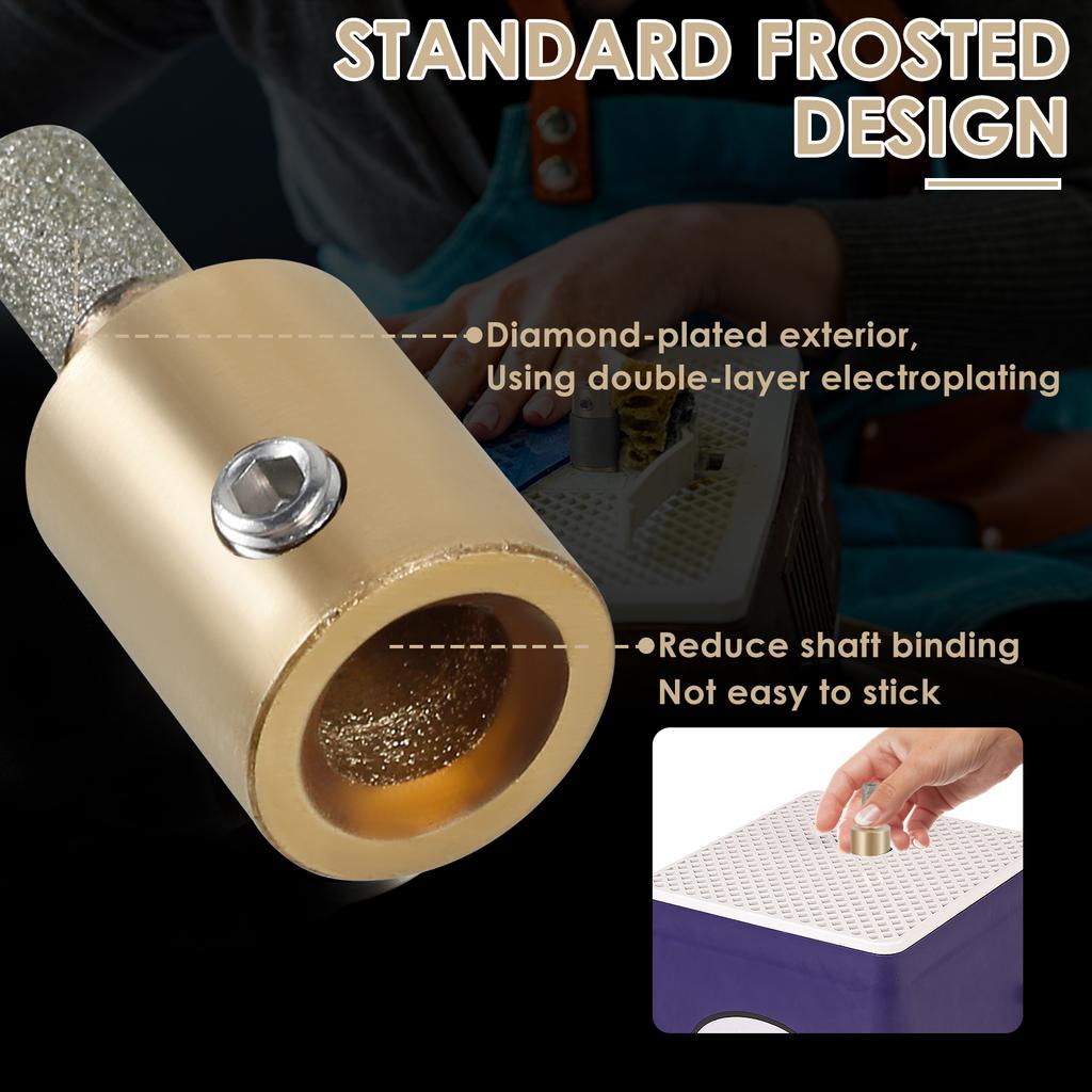 Головка шлифовального сверла для стекла, камня, витражей, алмазная шлифовальная головка 1'' 3/4" 1/4'' для стекла, камня, керамики, шлифовальных инструментов