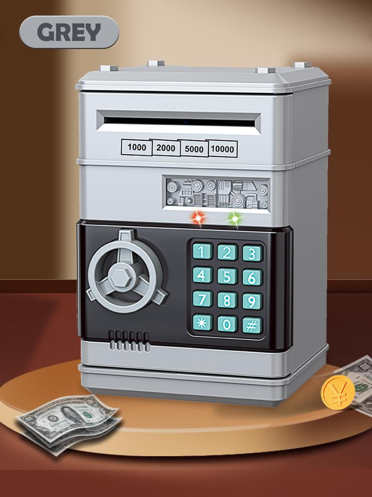 Копилка с паролем от банкомата, электронная копилка для детей, автоматическая прокрутка, подарочная коробка для сбережений бумажных денег для мальчиков и девочек от 3 лет