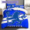 Chelsea FC football RugPattern Bedding Quilt Set Quilt Cover Pillowcase Home Decoration Birthday Gift (1 * duvet cover + 2 * pillowcase, without core)