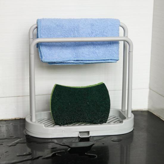 Пластиковая стойка для хранения со съемным основанием, гладкие края, 2 полюса, выход для воды