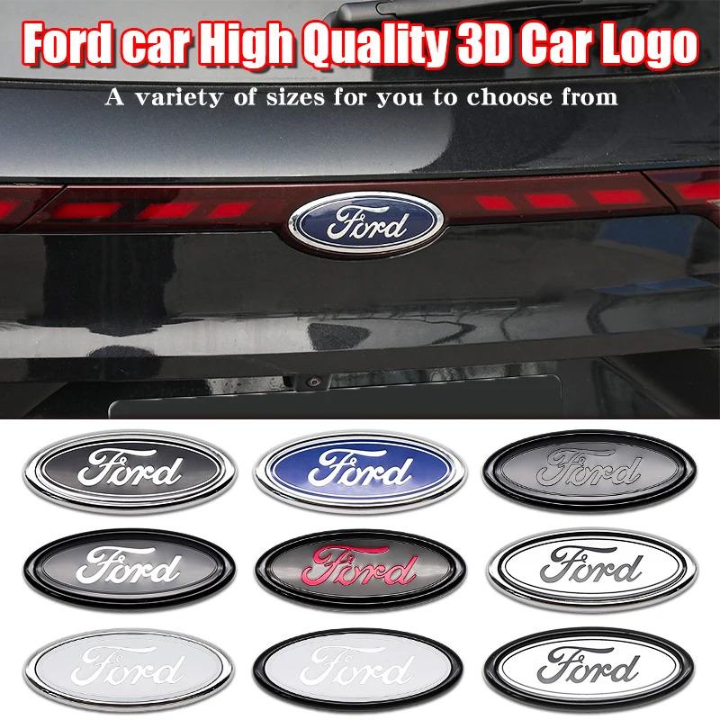 ABS Car Front Grille Rear Trunk Logo Emblem Stickers For Ford Focus Mondeo Edge Ecosport Ranger Fiesta Fusion Kuga Accessories XT4