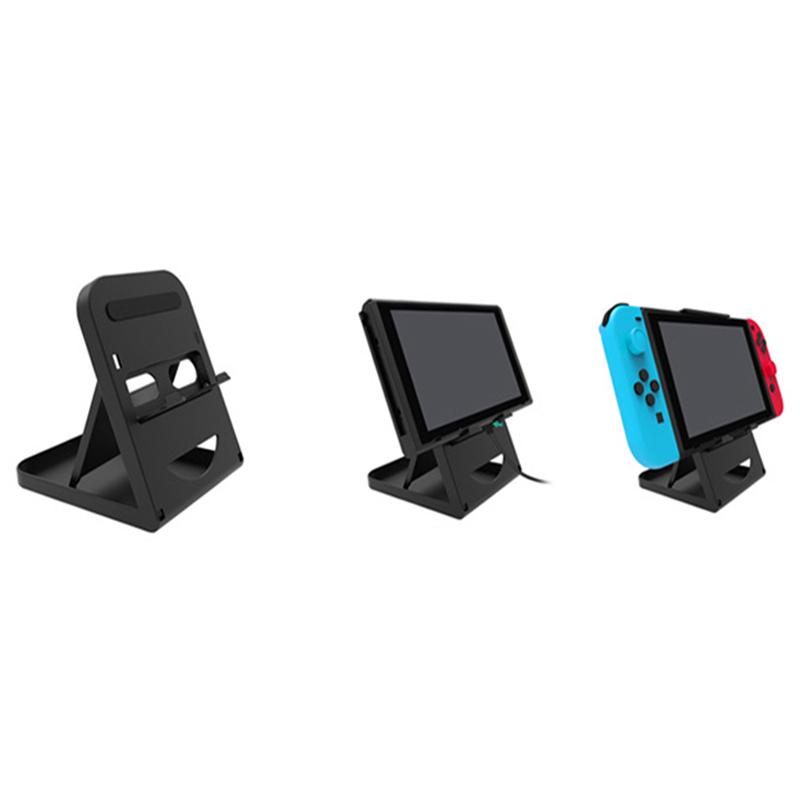 VAORLO Регулируемый складной компактный кронштейн из АБС-пластика, игровая подставка, держатель, док-станция для контроллера консоли Nintendo Switch для всех смартфонов