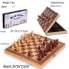 Деревянный магнитный складной набор для игры в шахматы и шашки Brangdy