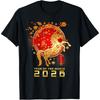Китайский Новый год 2026 Лунный Новый год 2026 Год Лошади Футболка Ретро Футболки с Лошадью Унисекс Одежда Аксессуары Y2k Женская футболка
