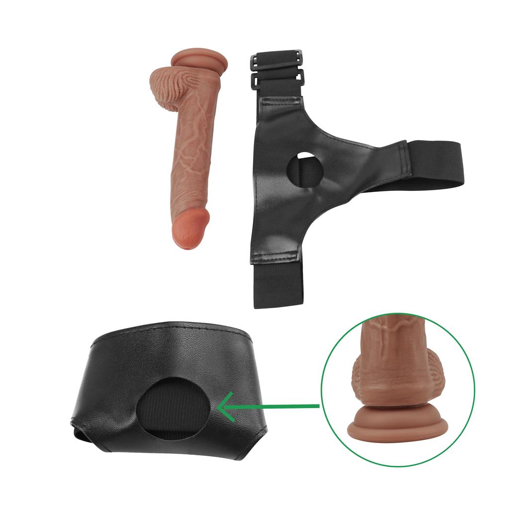 Harness Strap-On Realistic Dildos Anal G-spot Stimulation Prostate Massager Adult Sex Toys for Women Couple Lesbian