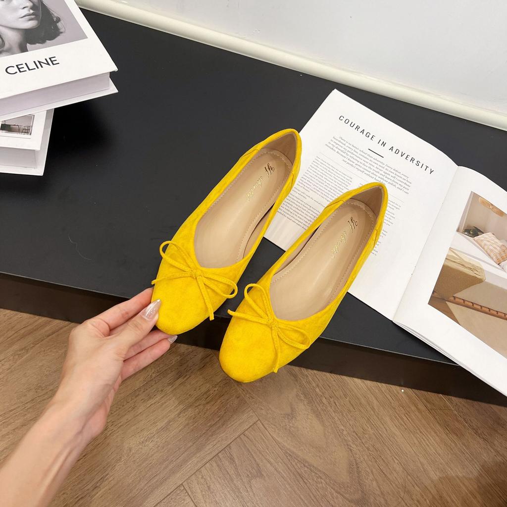 Женская обувь с небольшой внутренней высотой, милые замшевые туфли-лодочки с круглым носком, не утомляют ноги, обувь с юбками летом