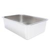 Stainless Steel Open Cat Litter Box Large Rust Resistant Stick Proof Surface Litter Pan with High