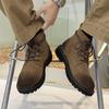 Мужские ретро ботинки с высоким голенищем 2025 - Универсальные повседневные ботинки Мартин для весны/осени для ношения на открытом воздухе в пустыне.