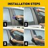 For Honda CR-V 2007-11 Gloss Black Pillar Posts Covers Window Door Moulding Trim