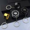 Zinc Zinc Zinc Alloy Wheel Hub Key Chain Rotatable Car Accessories Keychain  Girls Boys