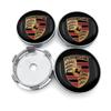 4Pcs Car Wheel Center Hub Center Cap Rim Hub Dustproof Cover Emblem Car Accessories For Porsche 911 Cayenne Panamera Macan Boxster Carrera GT 928 944