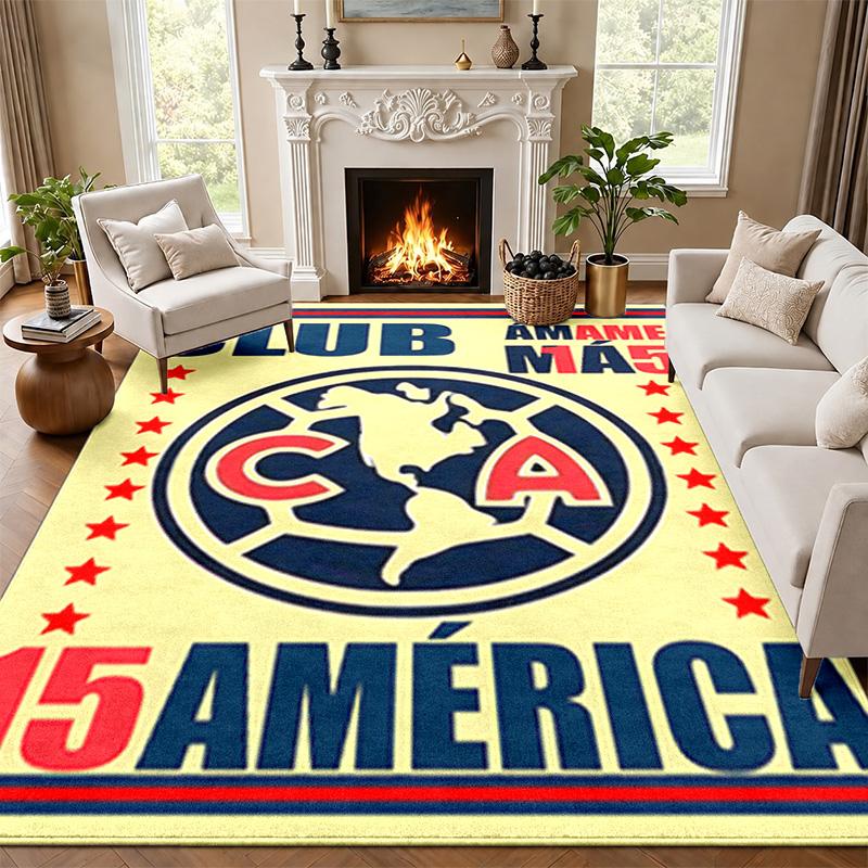 Club America Carpet Door Mat for Living Room or Bedroom Protective Mat Under Chair Office Decoration Christmas Gift Birthday Present
