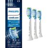 Replacement Brush Sonicare Premium Clean Regular (3 Pieces) Genuine C3 HX9043/67 White