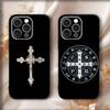 Чехол для телефона для православных христиан для iPhone 17,16,15,14,13,12,11,Pro,Max,Plus,Air,X,XS,XR,SE,8,7,Mini,Мягкий Черный Funda