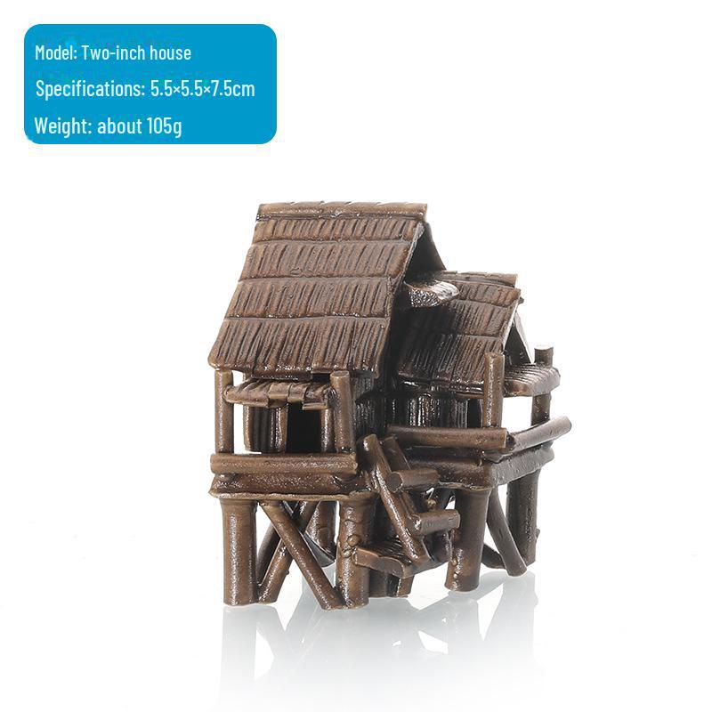 Керамическое украшение для аквариума: Каменный декор, впитывающий воду, для аквариумов, садов и бонсай – соломенных и бамбуковых домов.