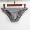 Men Summer Briefs 3D U-convex Low-rise U-convex Thin Panties Solid Color Three-dimensional Pouch Underwear