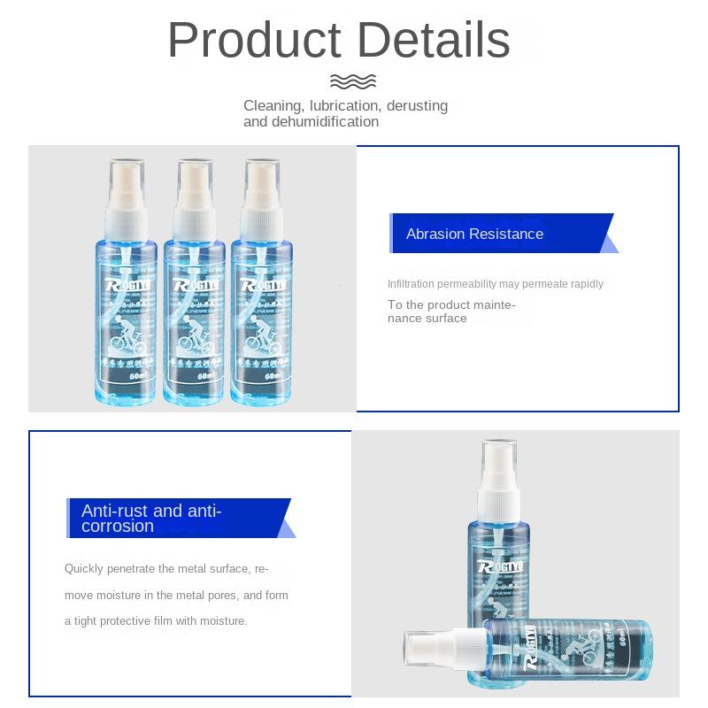 60ml Bike Chain Cleaner Lubricant Bicycle Chain Lubricant Dry Lube Chain Oil Long-Lasting Bike Chain Oil For Clean Smooth