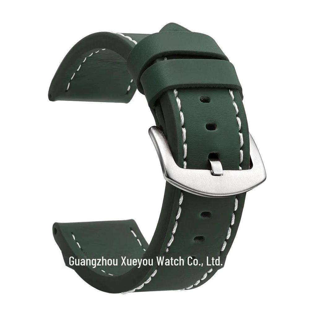 Genuine Leather Watch Strap - Universal Fit, Quality Assurance, Available In 18mm, 20mm, 22mm, and 24mm Sizes