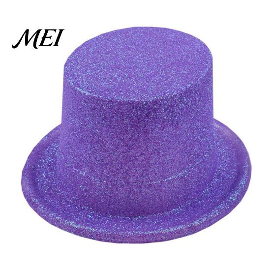 Reusable Party Hats for Annual Events Shiny Top Hats, Glitter Hat Adult Kids, Colorful Magician Hat, Victorian Dress Up Christmas Sparkling