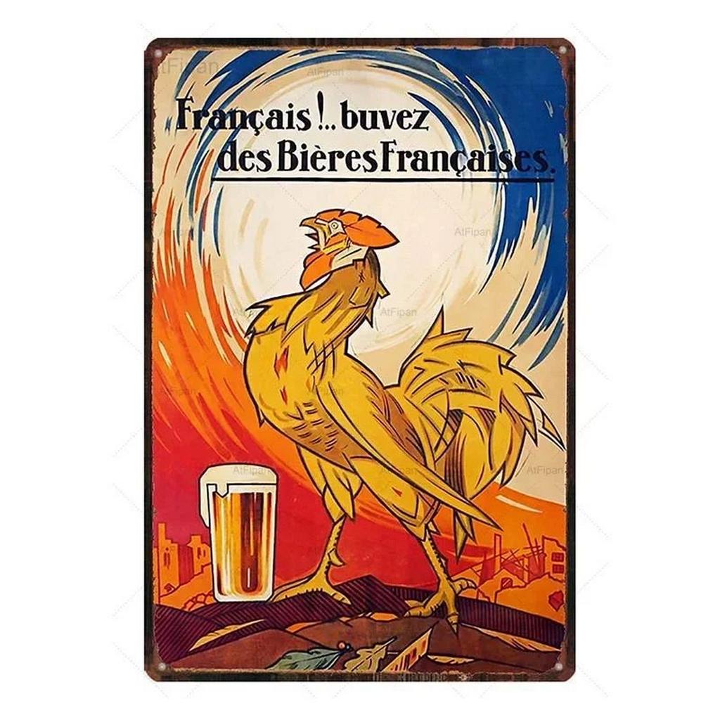 Metal Tin Signs Chablis Fiorino Wall Decoration Plaque Vintage Art Poster Iron Painting for Man Cave Home Cafe Garden Club Bar