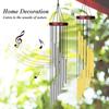 New Simple Metal Aluminum 12 Tubes Wind Chime Balcony Patio Hanging Pendant Home Garden Bells Decoration Housewarming Gifts