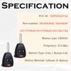 Замена брелока подходит для Dodge Ram 1500 2500 3500 2006 2007 2008 Dakota Magnum Durango Nitro Charger Avenger Caliber Jeep Wrangler Patriot Grand