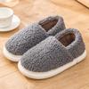 Plush Cotton Men Boots Slippers Warm Winter Home Indoor Furry Non-slip Thick Bottom Heel Fluffy Couples Shoes Plus Size 2024