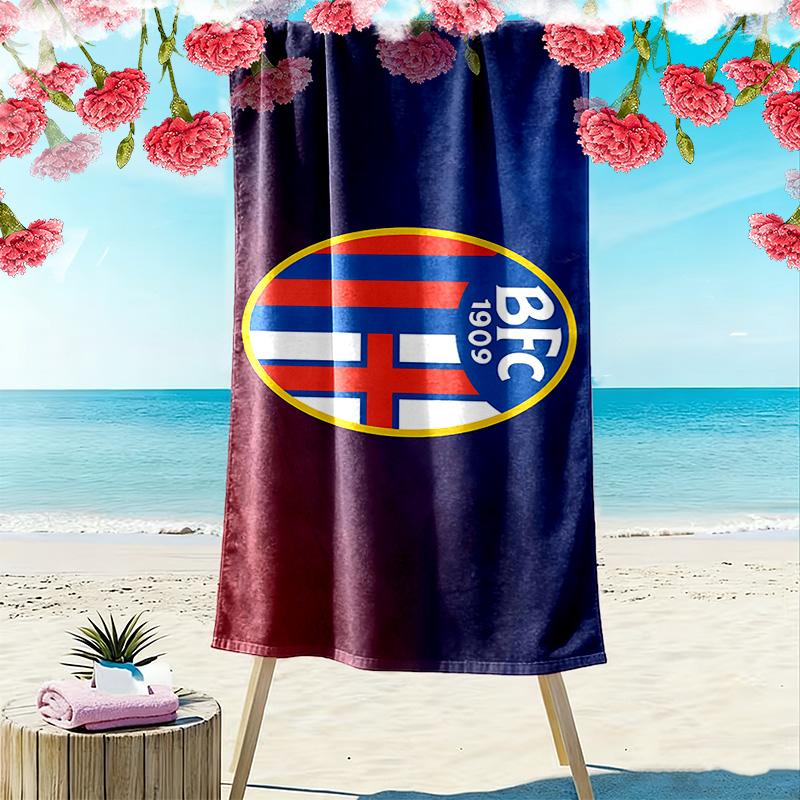 Bologna2 Print Beach Towel, Large Soft Quick Dry Towel for Beach Camping Swimming