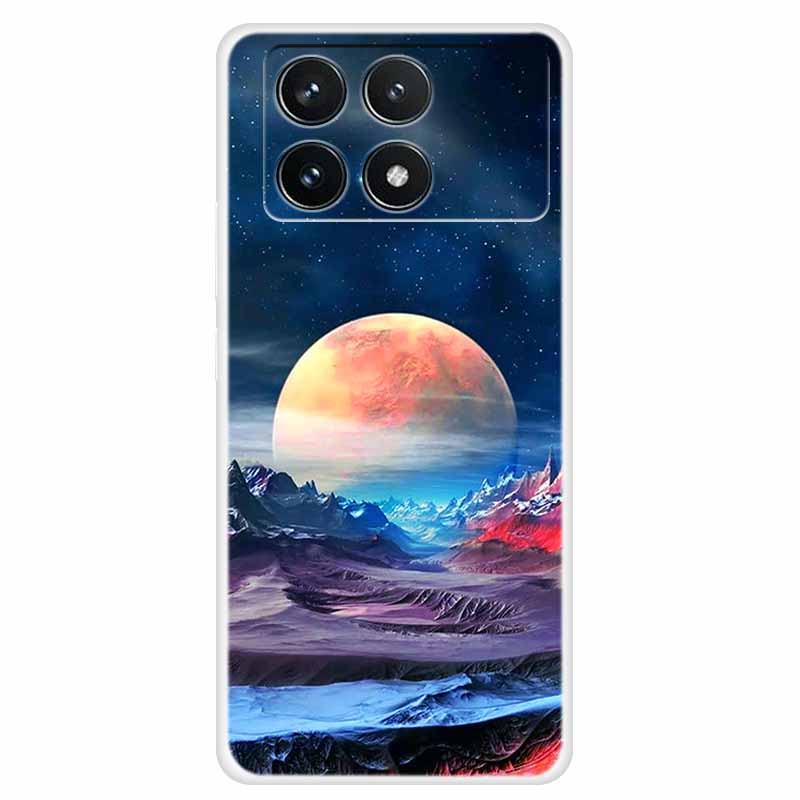 Clear Cover For Xiaomi Poco F6 Pro Case 2024 Paint Soft Silicone TPU Back Cases For Xiaomi Poco F6 Pro 5G Phone Cover Capa Coque