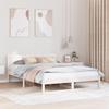 VidaXL Bed Frames White Solid Wood 150 X 200 Cm Sturdy Bed 873269