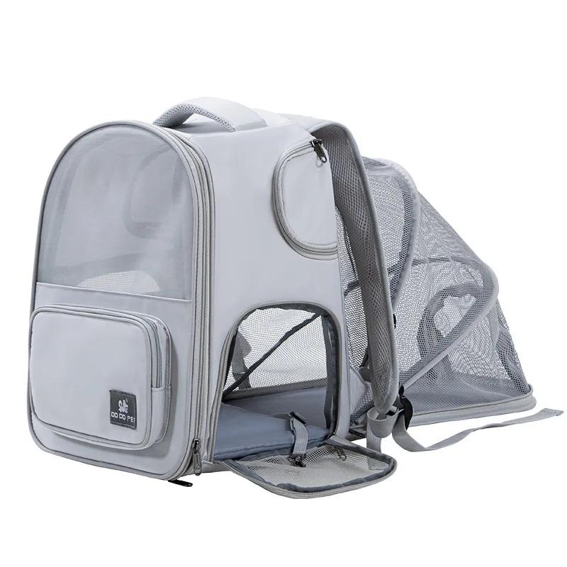 Pet Bag Out Портативный дышащий рюкзак Pet Out Портативный большой емкости расширяемый рюкзак для кошек Переноска для кошек Дорожный рюкзак