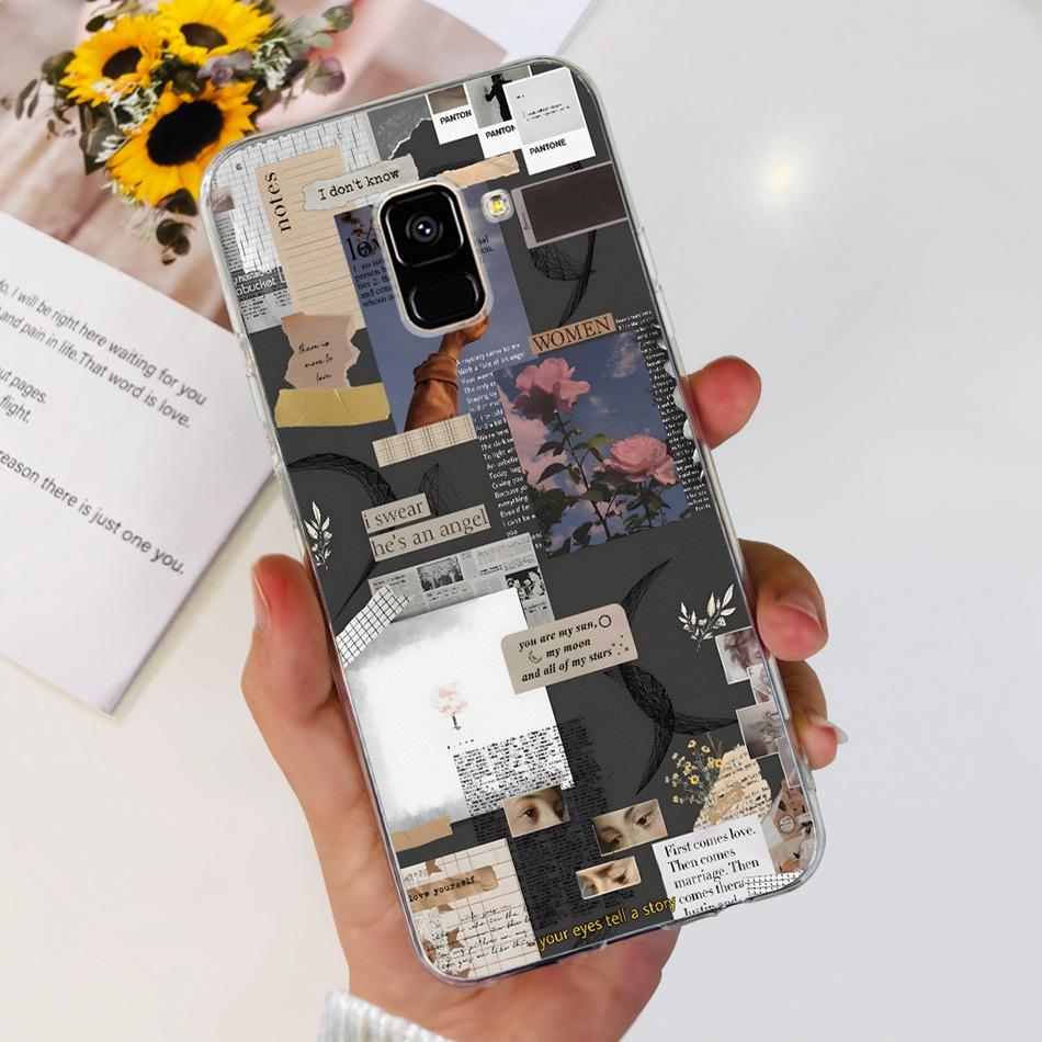 Для Samsung Galaxy A8 (2018) / A8+ (2018) Мягкий силиконовый TPU чехол SM-A730F A530F для Samsung A 8 A8 Plus, милые чехлы с мультяшными пандами